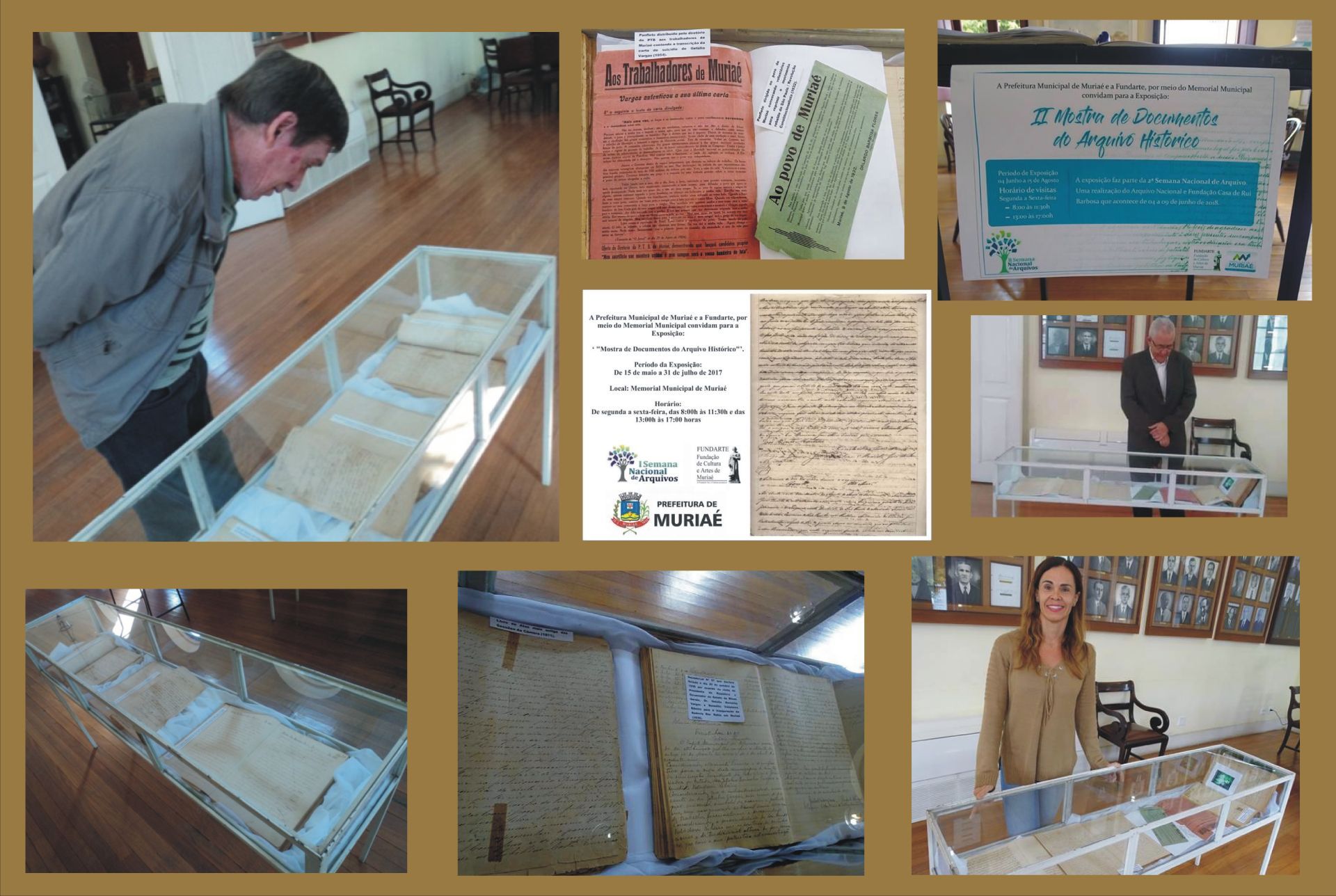 O Arquivo Histórico Municipal Manoel Fortunato Pinto realiza exposições periódicas com documentos históricos de seu acervo